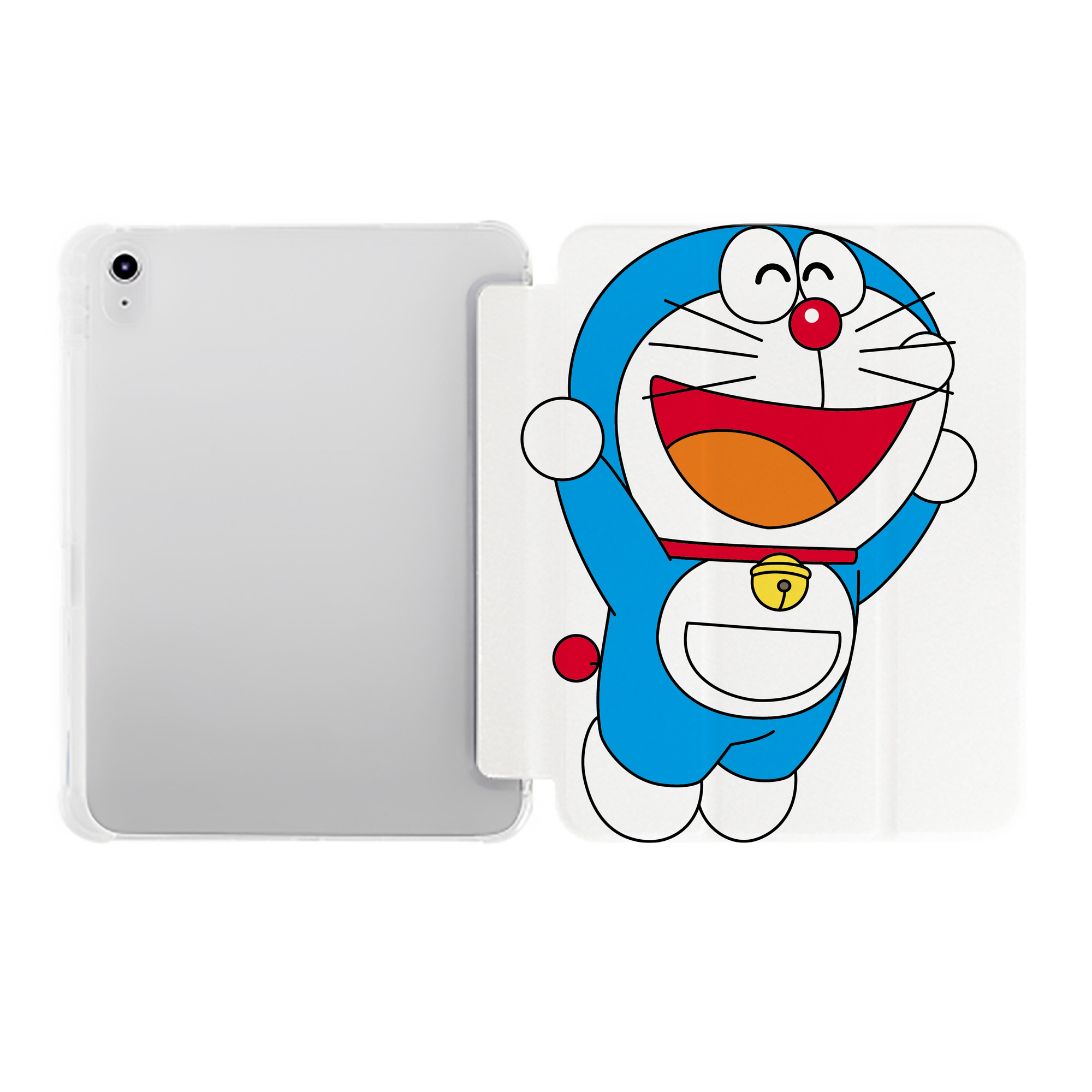 （画像用） ドラえもん Doraemon IPad ケース ペン収納付き 三つ折りスタンド PUレザー×シリコン 対応機種9.5/10.5/10.9インチ